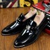 Men's Shoes Office & Career / Party & Evening / Casual Patent Leather Loafers Black / Blue / Burgundy  