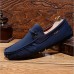 Men's Shoes Casual Faux Suede Loafers Black/Blue/Brown/Khaki  