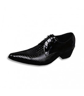 Men's Shoes Amir Limited Edition Oriental Temperament Cosplay Nightclub/Party & Evening Leather Oxfords Black/Wine  