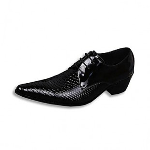 Men's Shoes Amir Limited Edition Oriental Temperament Cosplay Nightclub/Party & Evening Leather Oxfords Black/Wine  