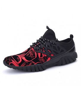 Men's Shoes EU39-EU44 Casual/Travel/Outdoor Fashion Fabirc Leather Printing Sneakers  