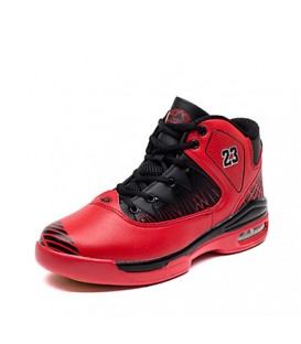 Men's Spring / Summer / Fall / Winter Comfort / Round Toe Leather Lace-up Black / Blue / Red Basketball  