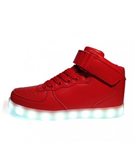 LED's Shoes Men's Shoes Outdoor / Athletic / Casual Synthetic Fashion Sneakers Black / White  