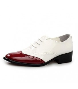 Men's Spring / Summer / Fall / Winter Comfort / Styles / Pointed Toe / Closed Toe Leather / Patent Leather Party & Evening Chunky Heel  