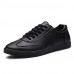 Men's Spring / Summer / Fall Styles / Round Toe PU Office & Career / Casual / Party & Evening Flat Heel Black / White  