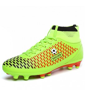 2016 New Arrival Indoor Court/Soccer Athletic Shoes Men's Shoes High Top Comfort Black / Green / Orange    