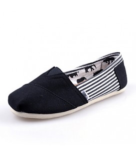 Women's/Men's/Lovers' Shoes Office & Career/Casual Canvas Loafers Black/Blue/Red/Gray  