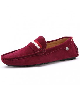 Men's Shoes Casual Suede Loafers Black / Blue / Brown / Red  