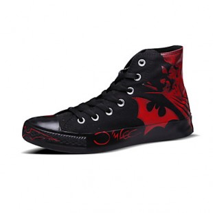 Converse Chuck Taylor All Star Batman Men's Shoes High Canvas Outdoor / Athletic / Casual Sneaker Flat Heel  