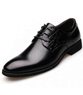 Men's Shoes Wedding/Office & Career/Party & Evening Leather Oxfords Black/Brown  