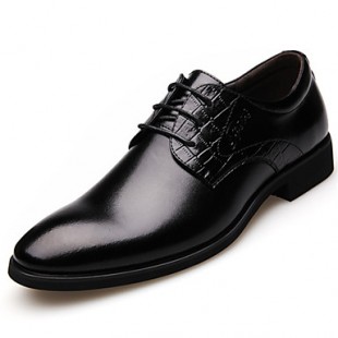 Men's Shoes Wedding/Office & Career/Party & Evening Leather Oxfords Black/Brown  