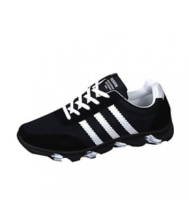 Men's Shoes Athletic Fabric Fashion Sneakers Black / Blue / White  