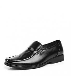 Men's Spring / Summer / Fall / Winter Closed Toe Leather Outdoor / Office & Career Black  