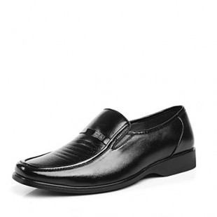 Men's Spring / Summer / Fall / Winter Closed Toe Leather Outdoor / Office & Career Black  