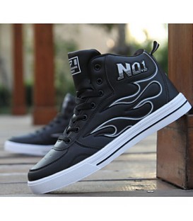 Skateboarding Men's Shoes   Black/White/Gray  