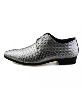 Men's Oxfords Casual/Party & Evening/Wedding Fashion Leather Oxfords Shoes Black/White/Silver 38-43  