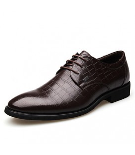 Men's Shoes Wedding/Office & Career/Party & Evening Leather Oxfords Black/Brown  