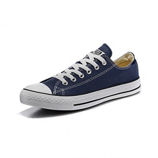 Converse Chuck Taylor All Star Core Men's Shoes Canvas Outdoor / Athletic / Casual Sneaker Flat Heel Black / White/ Blue  