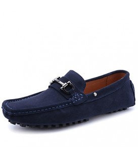 Men's Shoes Outdoor / Party & Evening / Athletic / Casual Suede / Patent Leather Loafers Black / Blue  