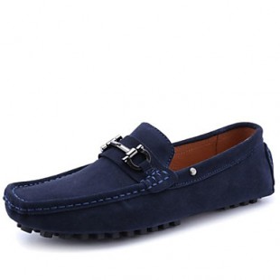 Men's Shoes Outdoor / Party & Evening / Athletic / Casual Suede / Patent Leather Loafers Black / Blue  