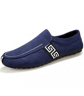 Men's Shoes Casual Leatherette Loafers Black / Blue / Red  