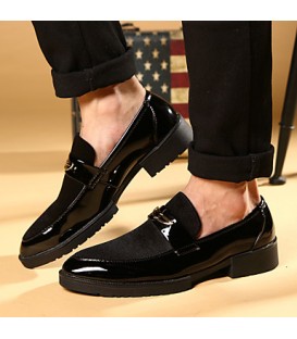 Men's Shoes Office & Career / Party & Evening / Casual Loafers / Slip-on Black  