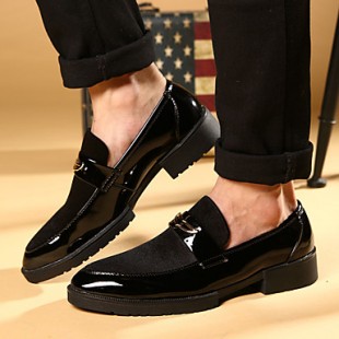 Men's Shoes Office & Career / Party & Evening / Casual Loafers / Slip-on Black  