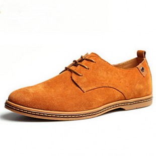 Men's Spring / Summer / Fall / Winter Comfort Leather / Suede Casual Flat Heel Lace-up  