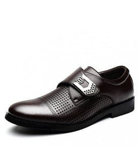 Men's Shoes Office & Career/Party & Evening/Casual Leather Oxfords Black/Brown  