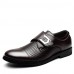 Men's Shoes Office & Career/Party & Evening/Casual Leather Oxfords Black/Brown  