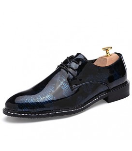 Men's Shoes Wedding Oxfords Blue / Red / Silver / Gold  