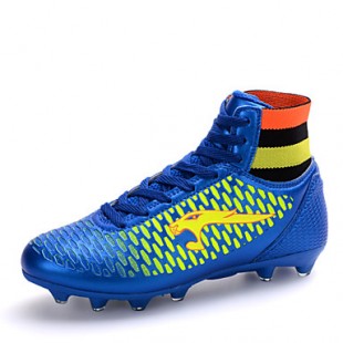 Indoor Court Soccer / Men's / Boy's Soccer Shoes Black / Blue / Gold  