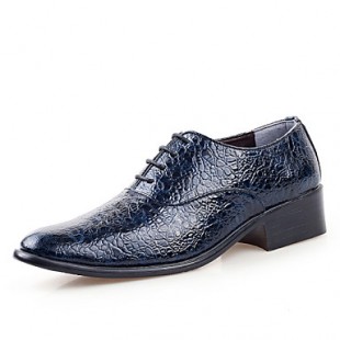 Men's Shoes Wedding / Office & Career / Party & Evening / Casual Leather Oxfords Black / Blue / Red / White  