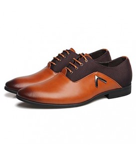 Men's Shoes Amir New Style Hot Sales Wedding / Office & Career / Party & Evening  Leather Oxfords Black/Brown/Orange  