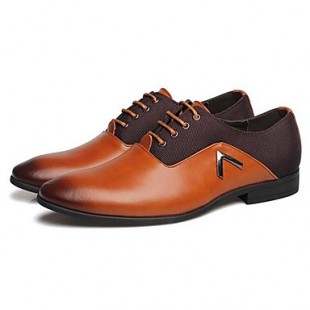 Men's Shoes Amir New Style Hot Sales Wedding / Office & Career / Party & Evening  Leather Oxfords Black/Brown/Orange  