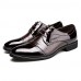 Men's Shoes Office & Career/Party & Evening/Casual Patent Leather Oxfords Black/Brown  