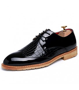 Men's Shoes Office & Career/Party & Evening/Wedding Fashion Leather Oxfords Shoes Black/White/Bule/Red 38-43  