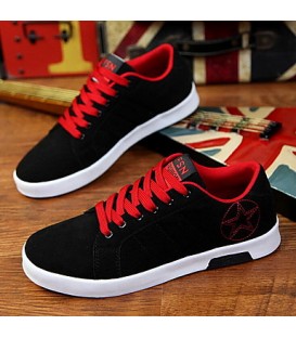 Men's Shoes Casual Canvas Fashion Sneakers Blue / Green / Red  