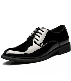 Men's Shoes Wedding / Office & Career / Party & Evening / Dress / Casual Patent Leather Oxfords Black  