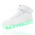 2016 New Arrival LED Shoes High LED light luminous shoes USB charging Best Seller High Top Basket Fashion Sneakers Black / White / Red   