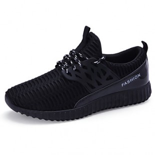 Men's Shoes Running/Casual/Outdoor Tulle Leather Fashion Sneakers Runing Shoes Black/Bule/Gray 39-44  