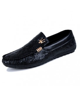 Men's Shoes Casual  Loafers Black/Brown/White  